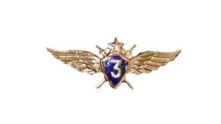 Знак "Классность ВВС офицерский 3" нового образца 1
